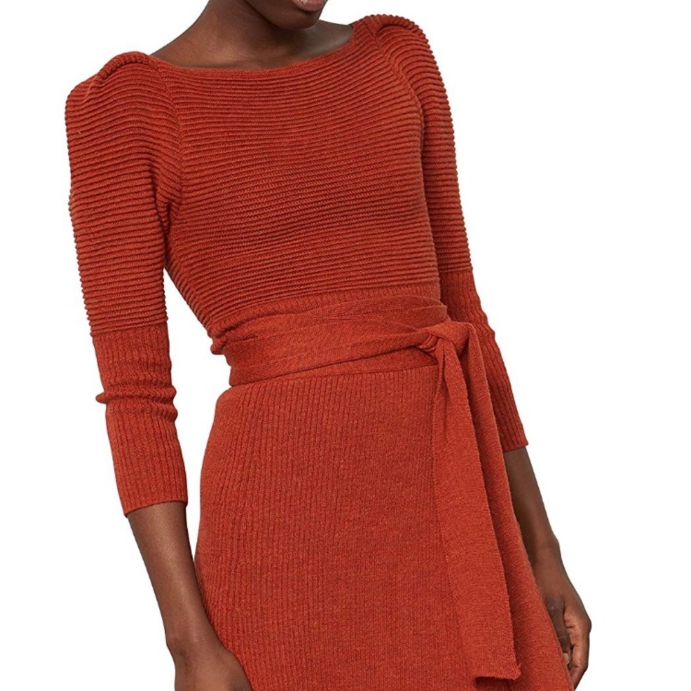 Helena Sweater by Mara Hoffman - rust - small